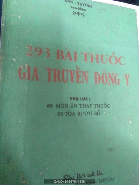 293 BÀI THUỐC GIA TRUYỀN ĐÔNG Y